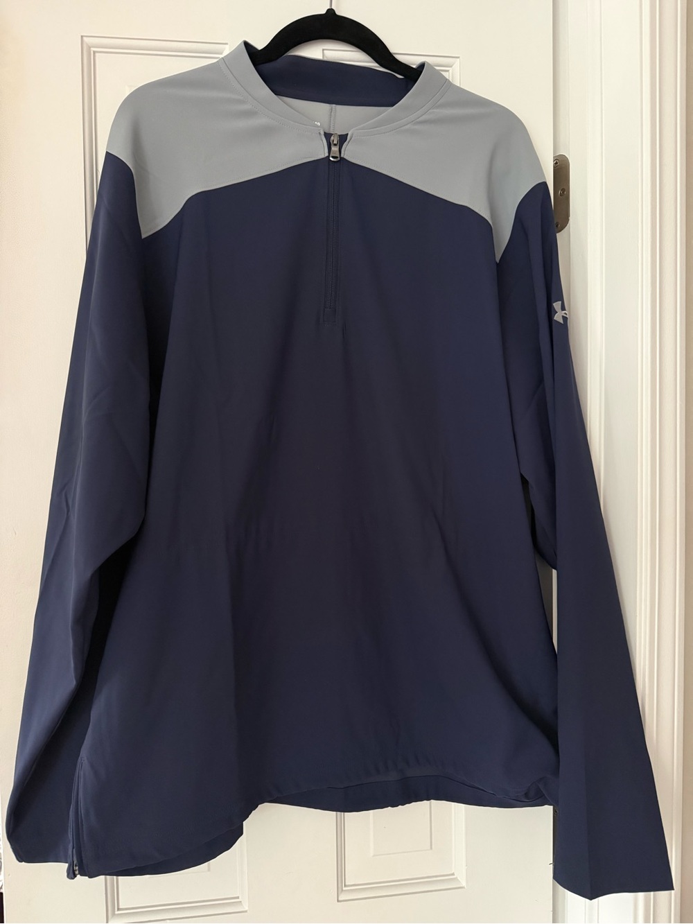 Under Armour Men’s XL Loose 1/2 Zip Pullover Navy Gray
